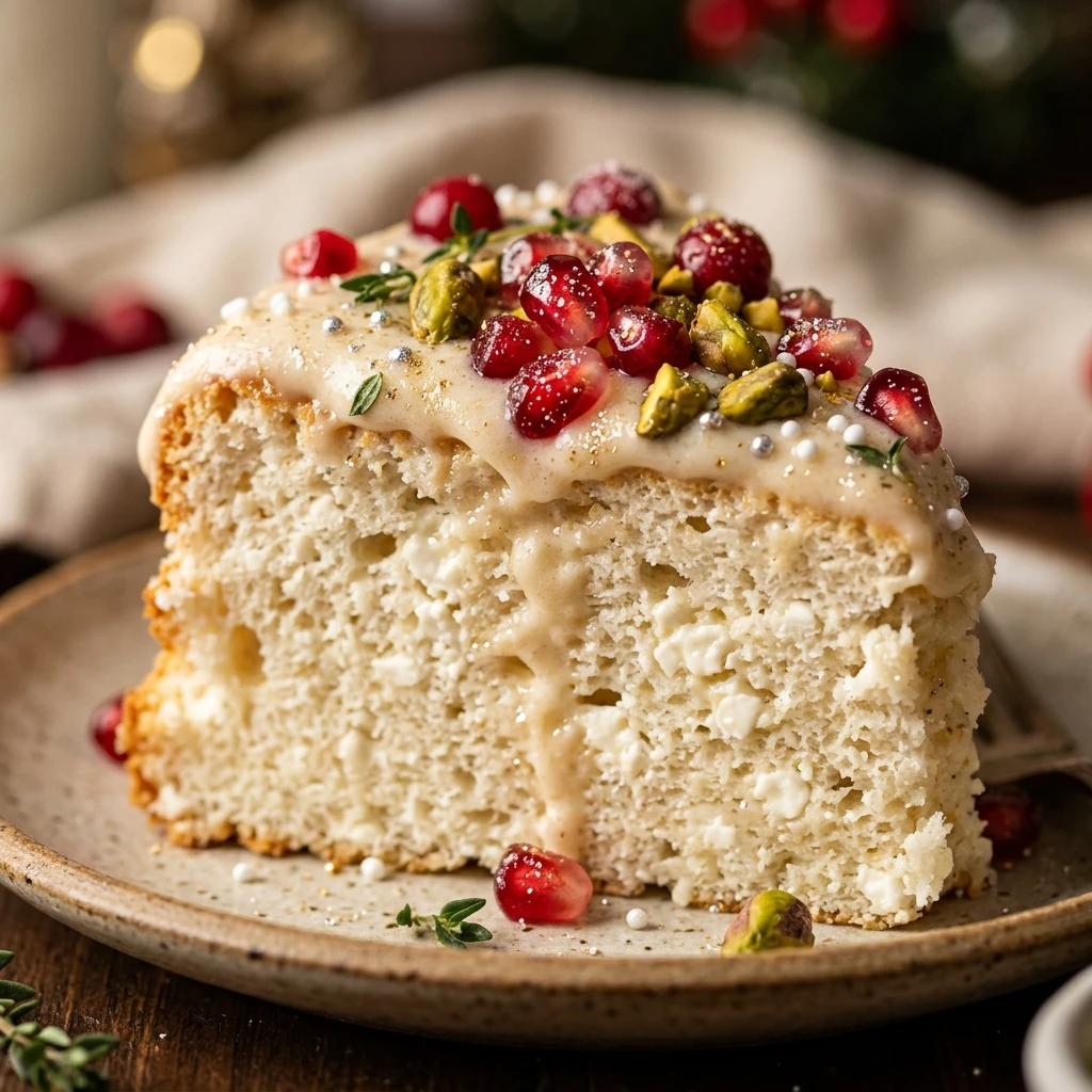 High Protein Christmas Angel Food Cake Cottage Cheese