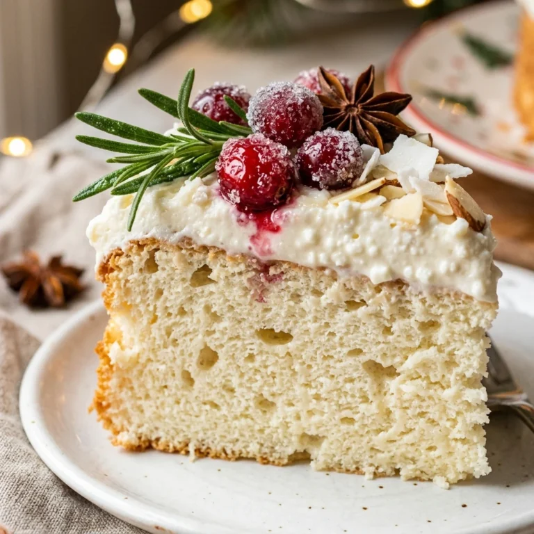 High Protein Christmas Angel Food Cake Cottage Cheese