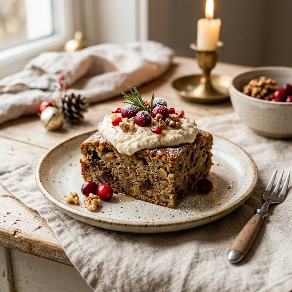 High Protein Christmas Banana Cake Cottage Cheese Healthy