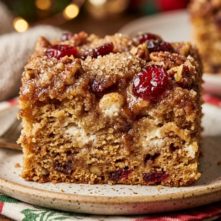 High Protein Christmas Coffee Cake Cottage Cheese