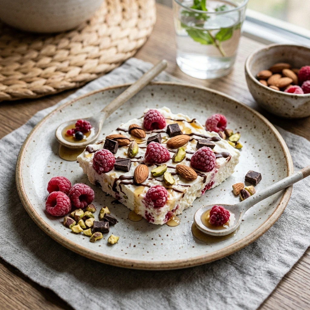 High Protein Cottage Cheese Bark - 15g Sweet Snack