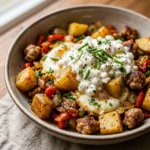 High Protein Cottage Cheese Breakfast Hash 20g+ Easy