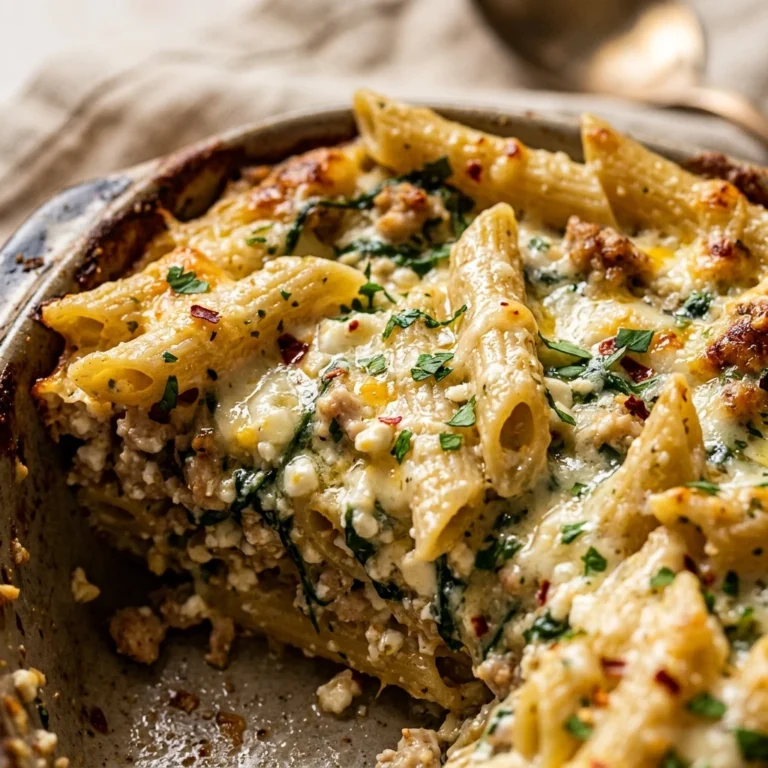 High Protein Cottage Cheese Pasta Casserole 20g Healthy
