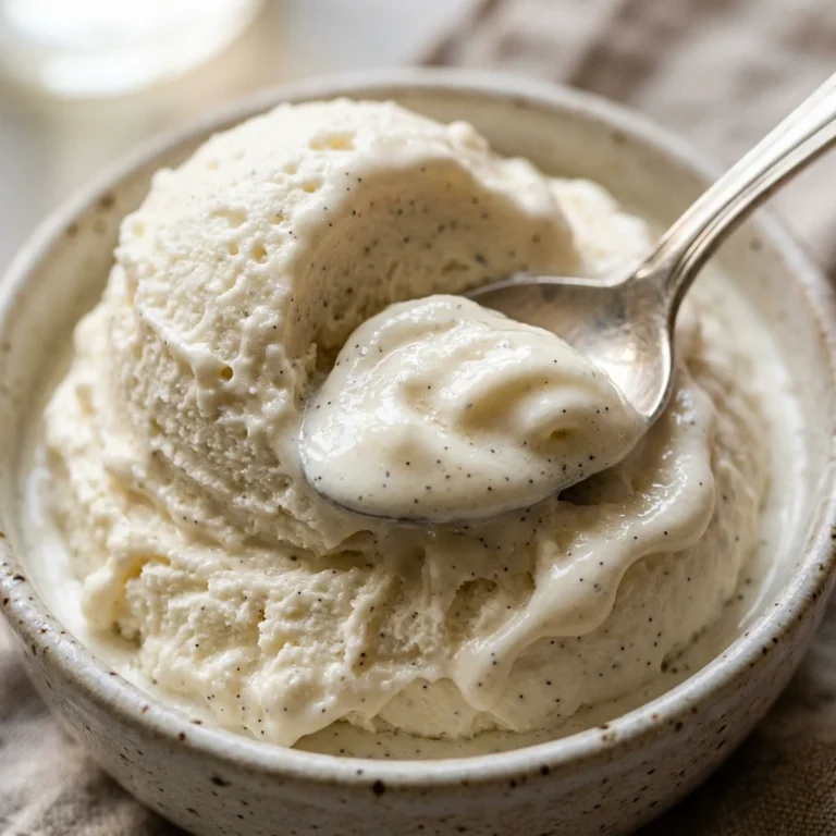 High Protein Cottage Cheese Vanilla Ice Cream Creamy Viral No Churn 3 Ingredient