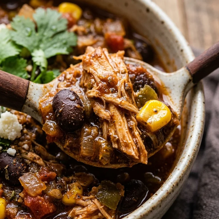 High Protein Crockpot Chicken And Black Bean Chili Meal Prep