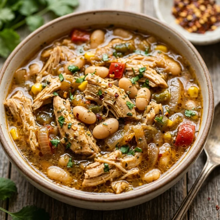 High Protein Crockpot Chicken And White Bean Chili Under $20 Feeds A Crowd