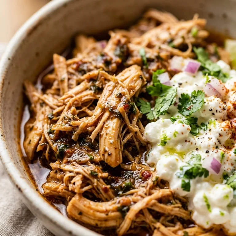 High Protein Crockpot Chicken Taco Bowls With Cottage Cheese