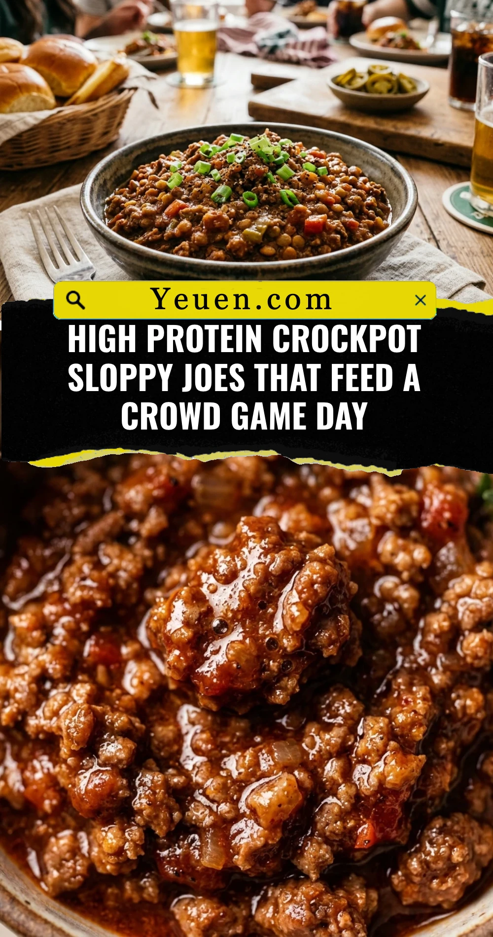 High Protein Crockpot Sloppy Joes That Feed A Crowd Game Day