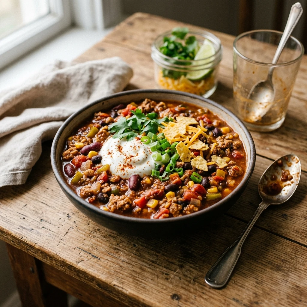 High Protein Crockpot Turkey Chili Meal Prep For Week