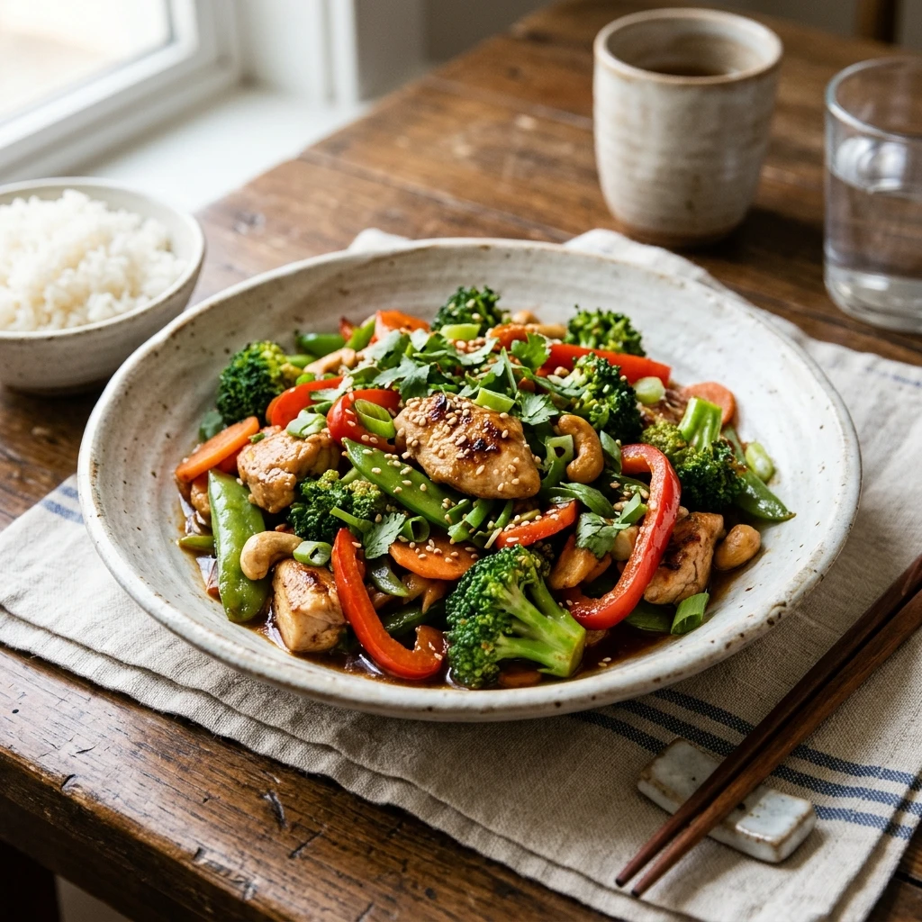 High Protein Dinner Stir Fry 30g+ Easy Family Macro Friendly