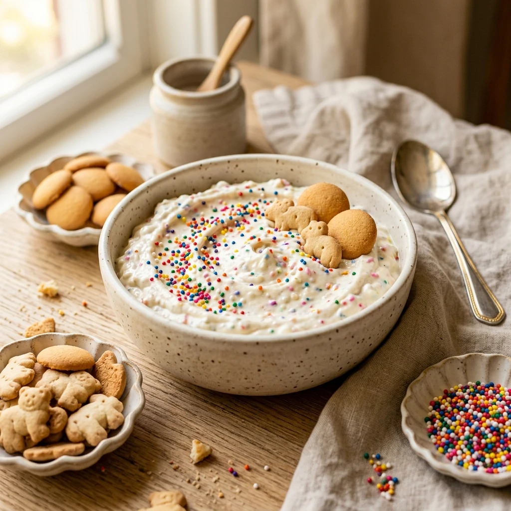 High Protein Dunkaroo Dip - 15g Cottage Cheese Dessert