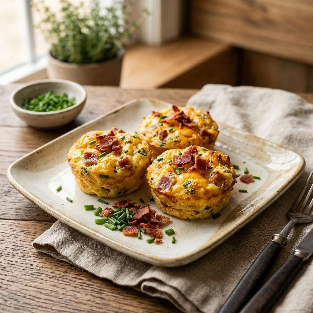 High Protein Egg Bites With Bacon Copycat Air Fryer 20g+ Easy