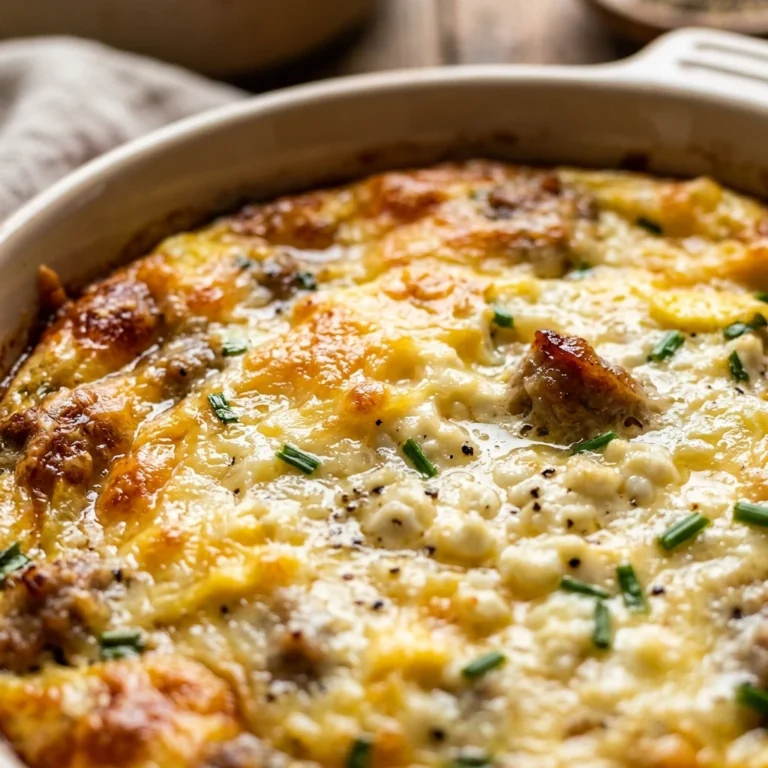 High Protein Egg Casserole Cottage Cheese 25g