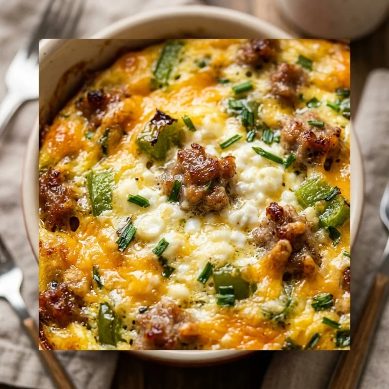 High Protein Egg Casserole Cottage Cheese Breakfast Feeds 8
