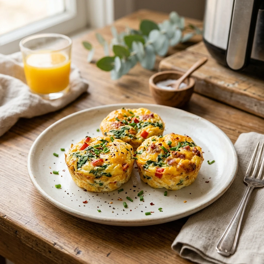 High Protein Egg White Bites Copycat Air Fryer 20g+ Easy