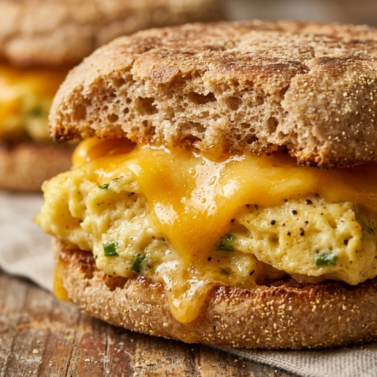 High Protein Freezer Breakfast Sandwiches With Egg And Cheese