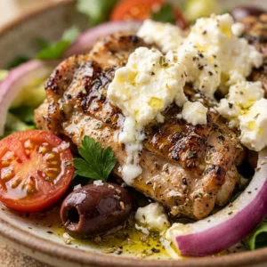High Protein Loaded Greek Salad Chicken 30g Dripping Feta