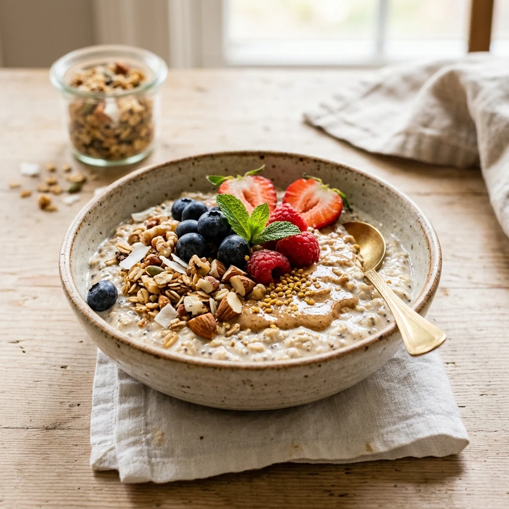 High Protein Overnight Oats Easy Breakfast Bowl 20g+ Meal Prep