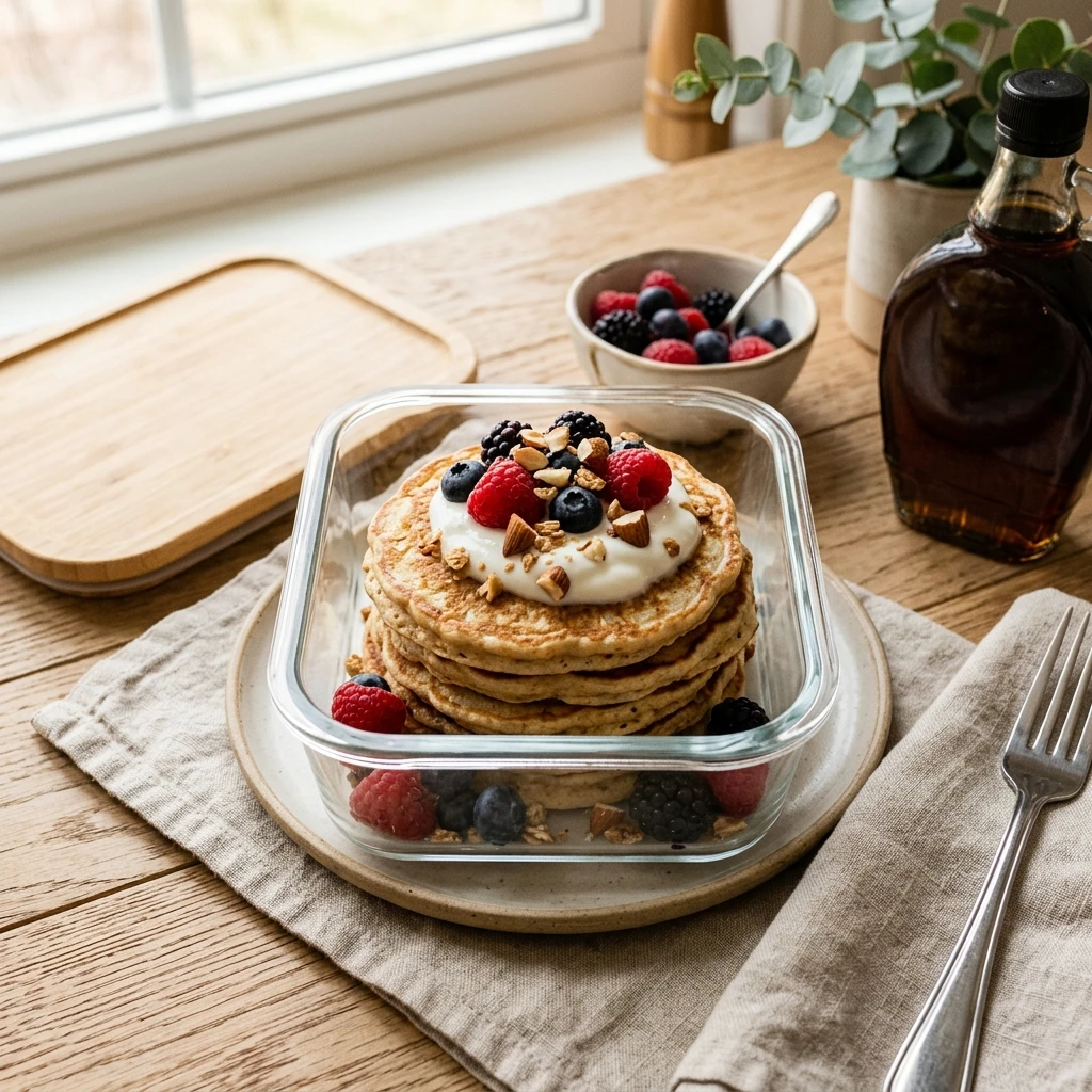 High Protein Pancakes Meal Prep 30g No Powder