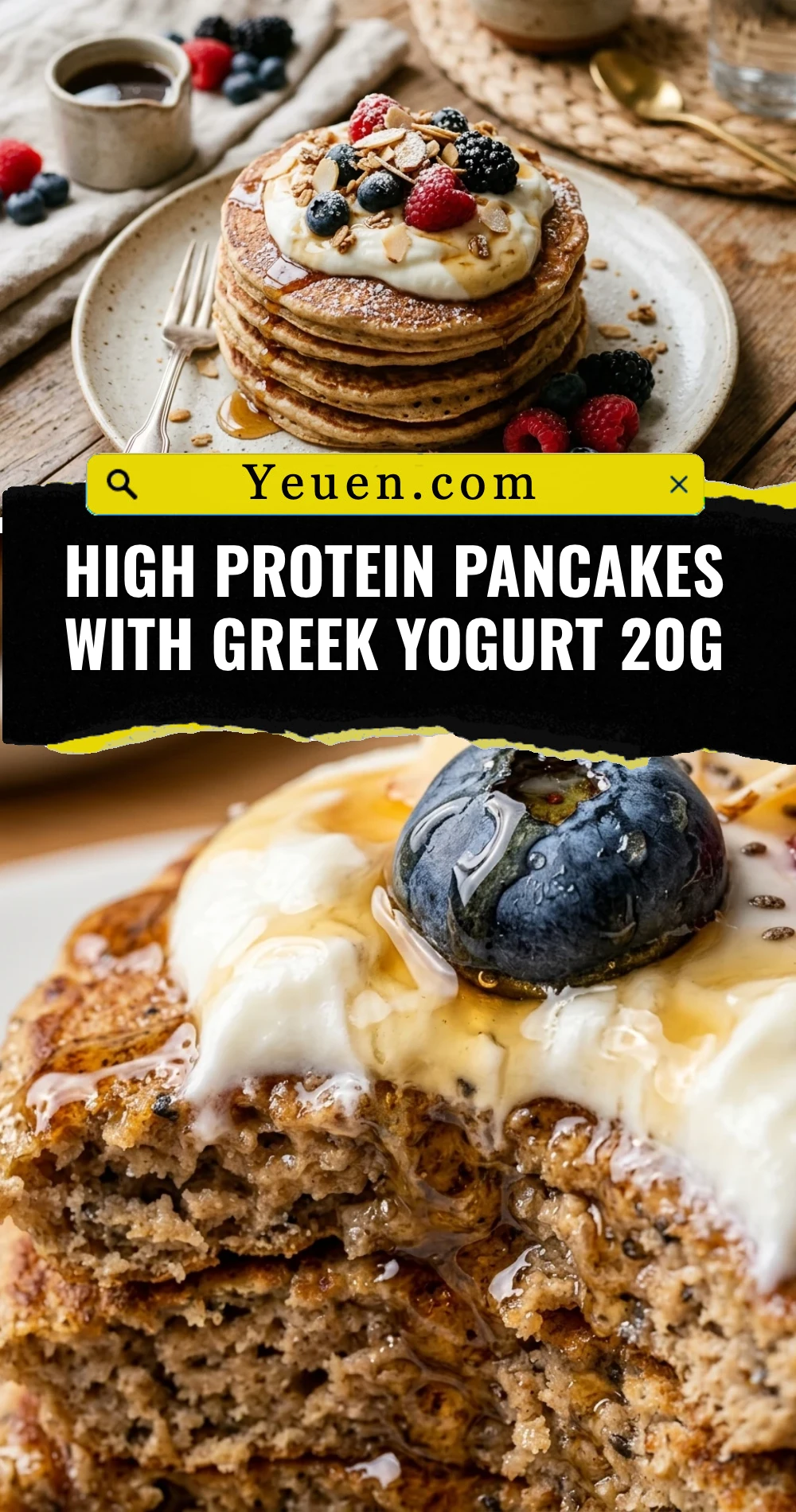 High Protein Pancakes With Greek Yogurt 20g