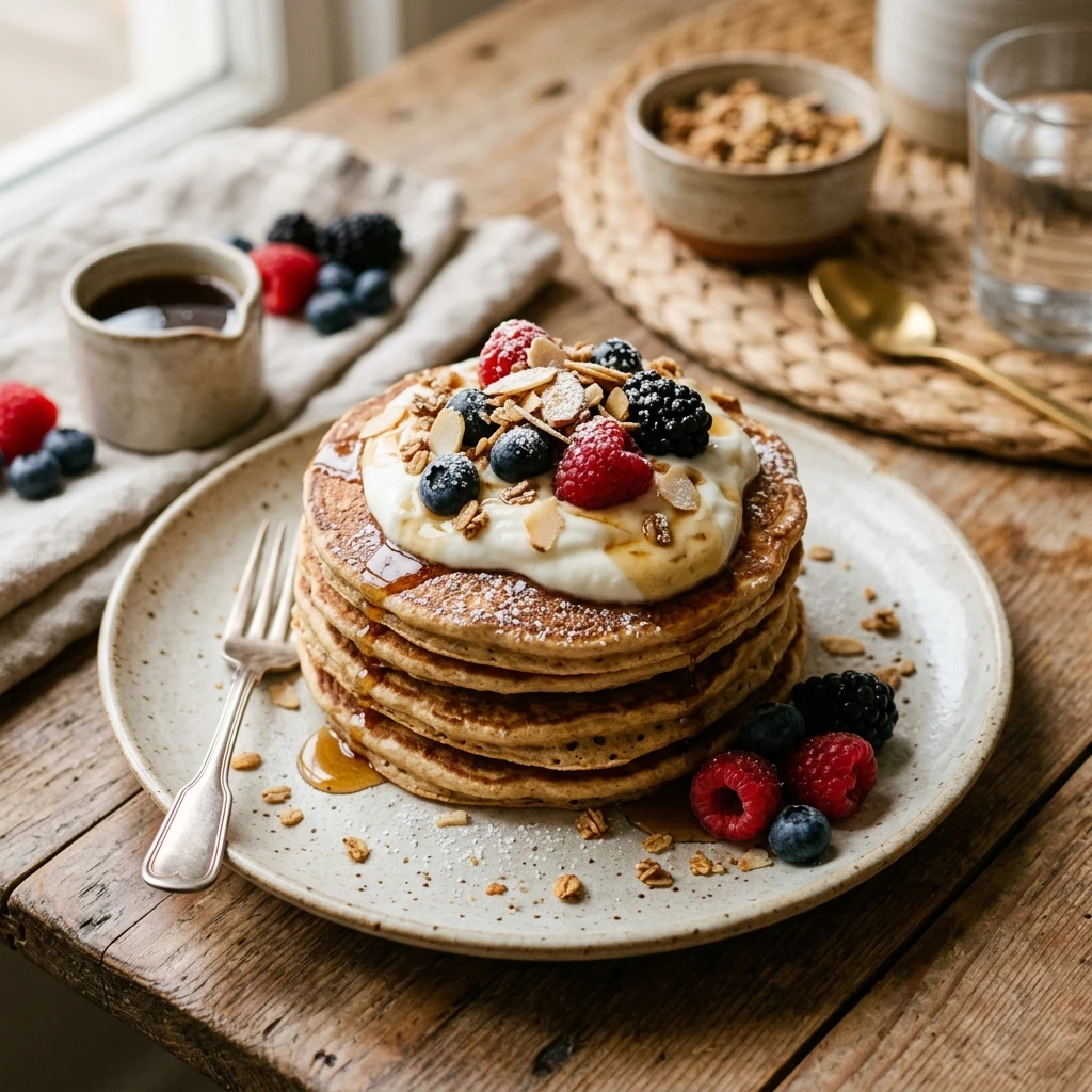 High Protein Pancakes With Greek Yogurt 20g