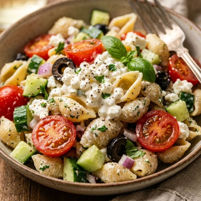 High Protein Pasta Salad Cottage Cheese 30g Loaded That Satisfies