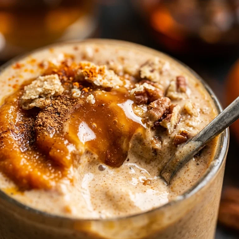 High Protein Pumpkin Pie Milkshake Halloween Party No Sugar