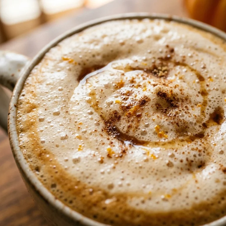 High Protein Pumpkin Spice Latte With Cottage Cheese Foam