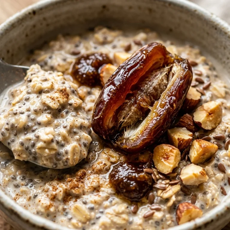 High Protein Ramadan Suhoor Overnight Oats With Dates