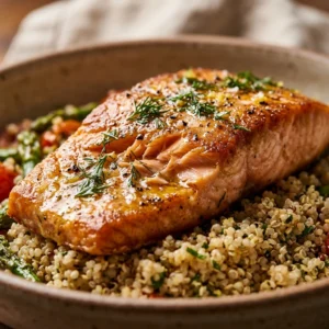 High Protein Salmon Meal 30g+ Easy Macro Friendly Muscle Gain Weight Loss