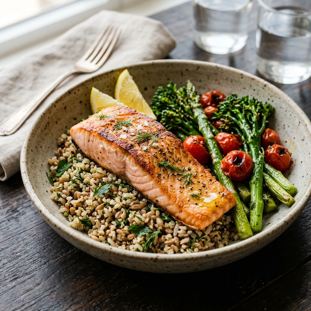 High Protein Salmon Meal 30g+ Easy Macro Friendly Muscle Gain Weight Loss
