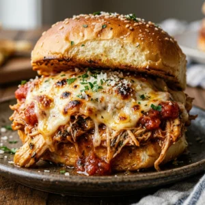 High Protein Slow Cooker Chicken Parmesan Sliders Game Day Under $20 Feeds A Crowd