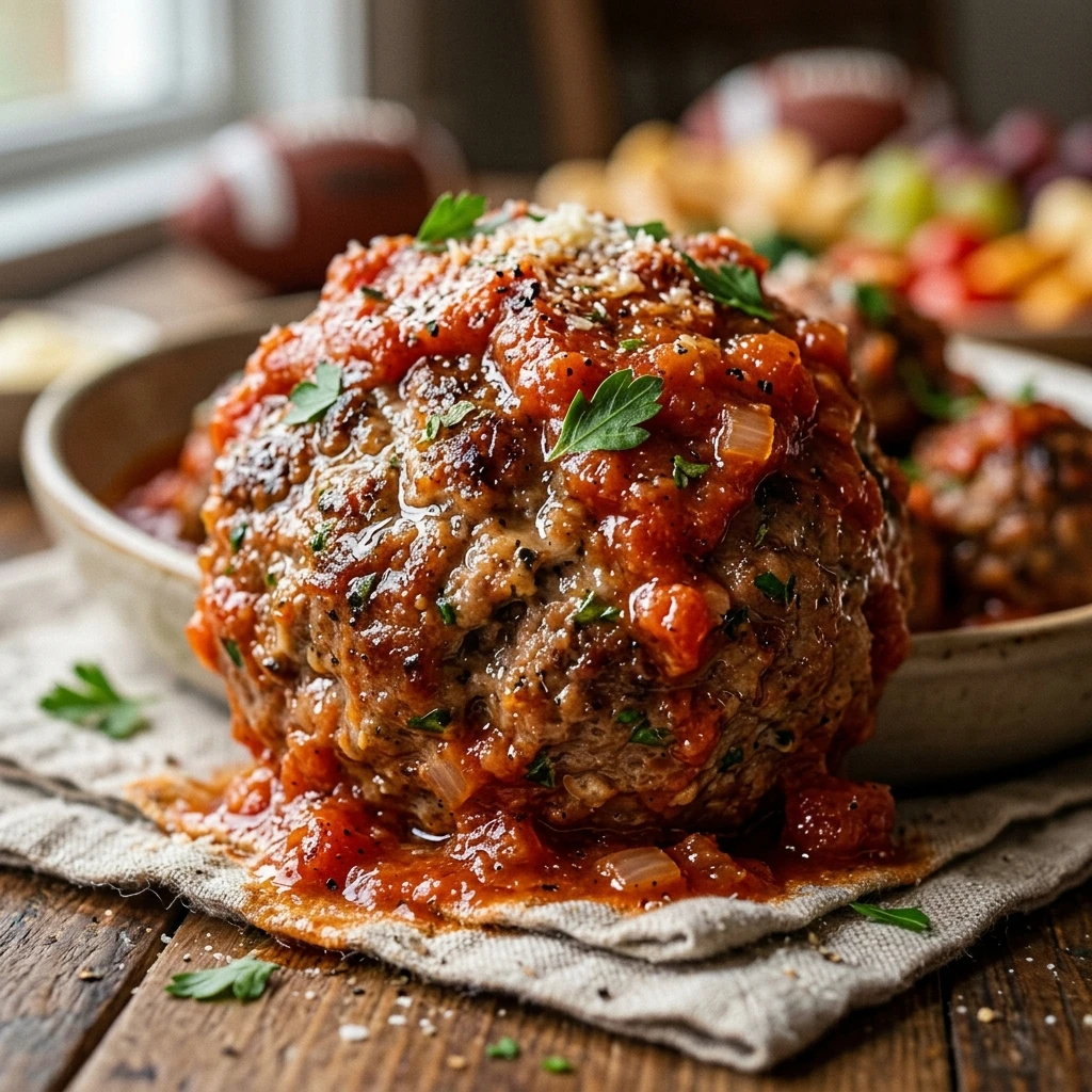 High Protein Slow Cooker Meatballs With Marinara Game Day