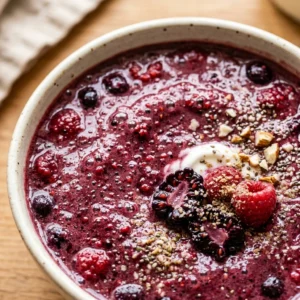 High Protein Smoothie Berry 20g+ Thick Creamy Easy Breakfast Homemade