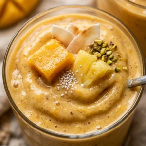 High Protein Smoothie Tropical 20g+ Thick Creamy Easy Breakfast Homemade