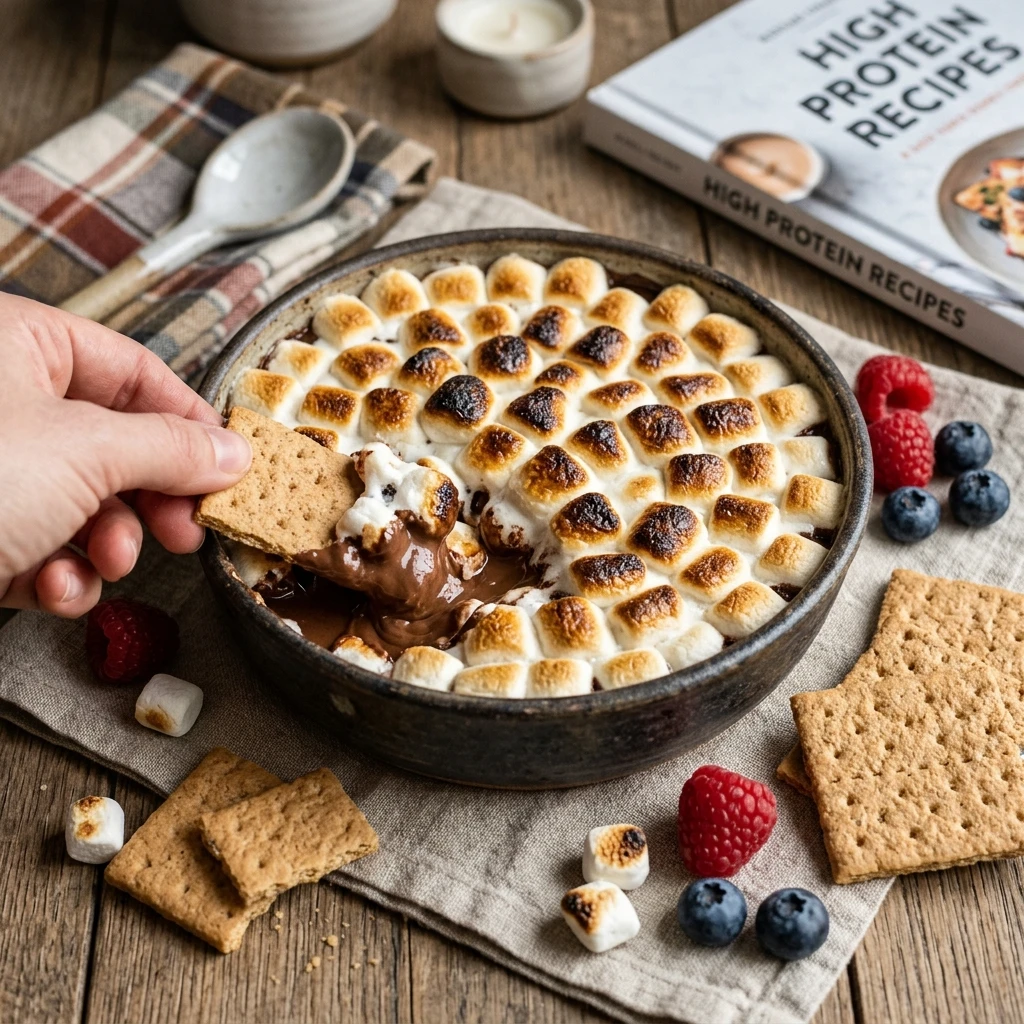 High Protein S'mores Dip - 16g Cottage Cheese
