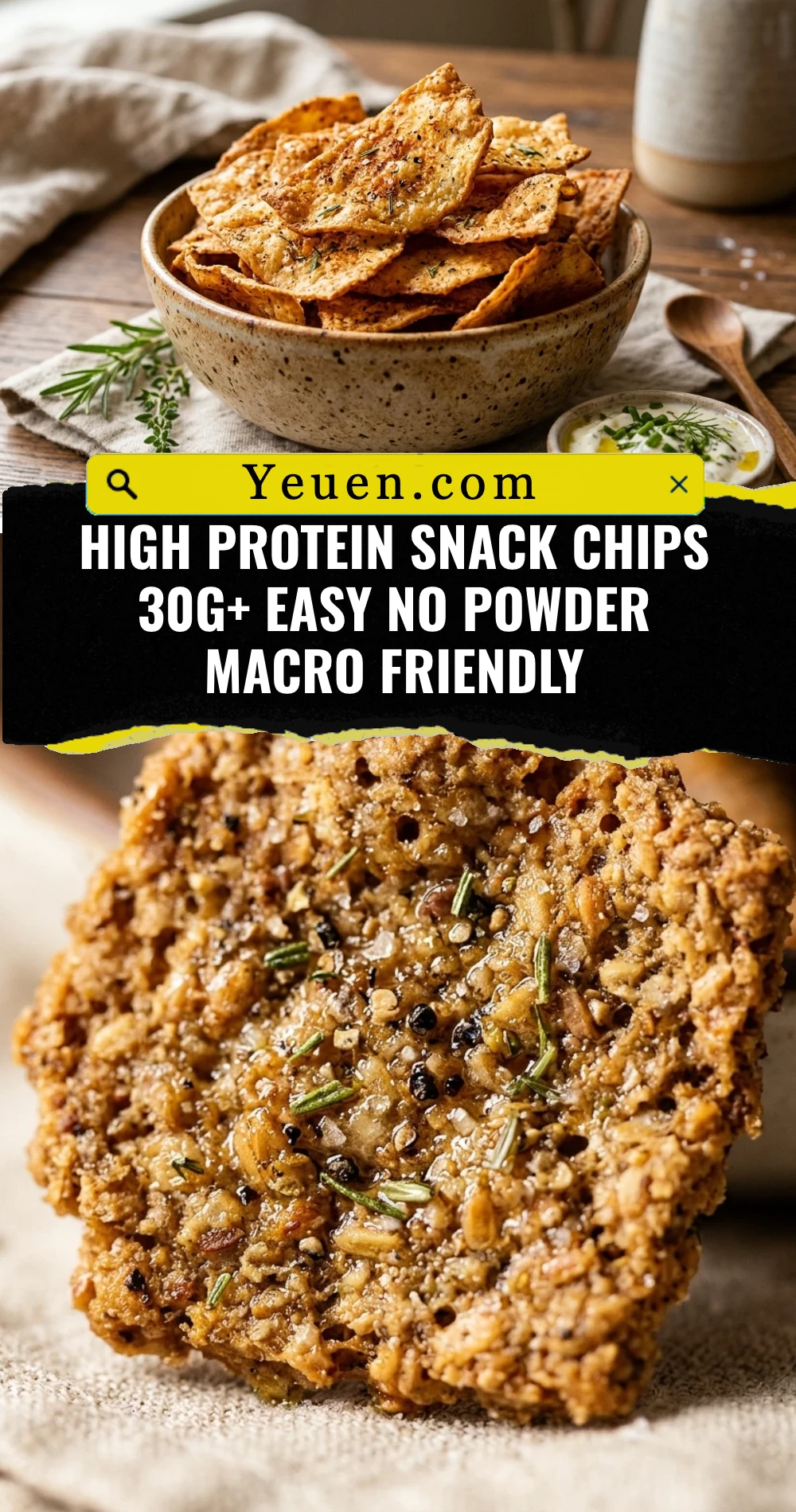 High Protein Snack Chips 30g+ Easy No Powder Macro Friendly