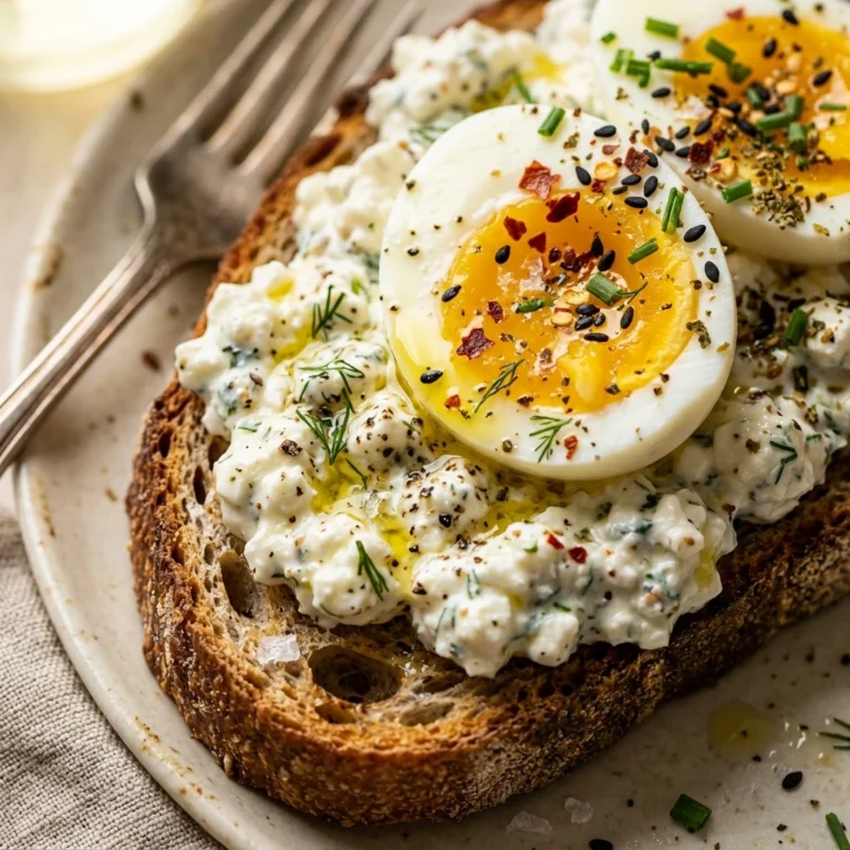 High Protein Suhoor Cottage Cheese Toast With Boiled Eggs