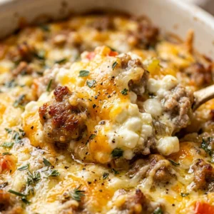 High Protein Thanksgiving Breakfast Casserole Cottage Cheese