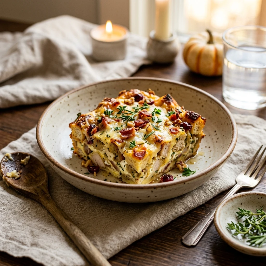 High Protein Thanksgiving Breakfast Casserole Cottage Cheese