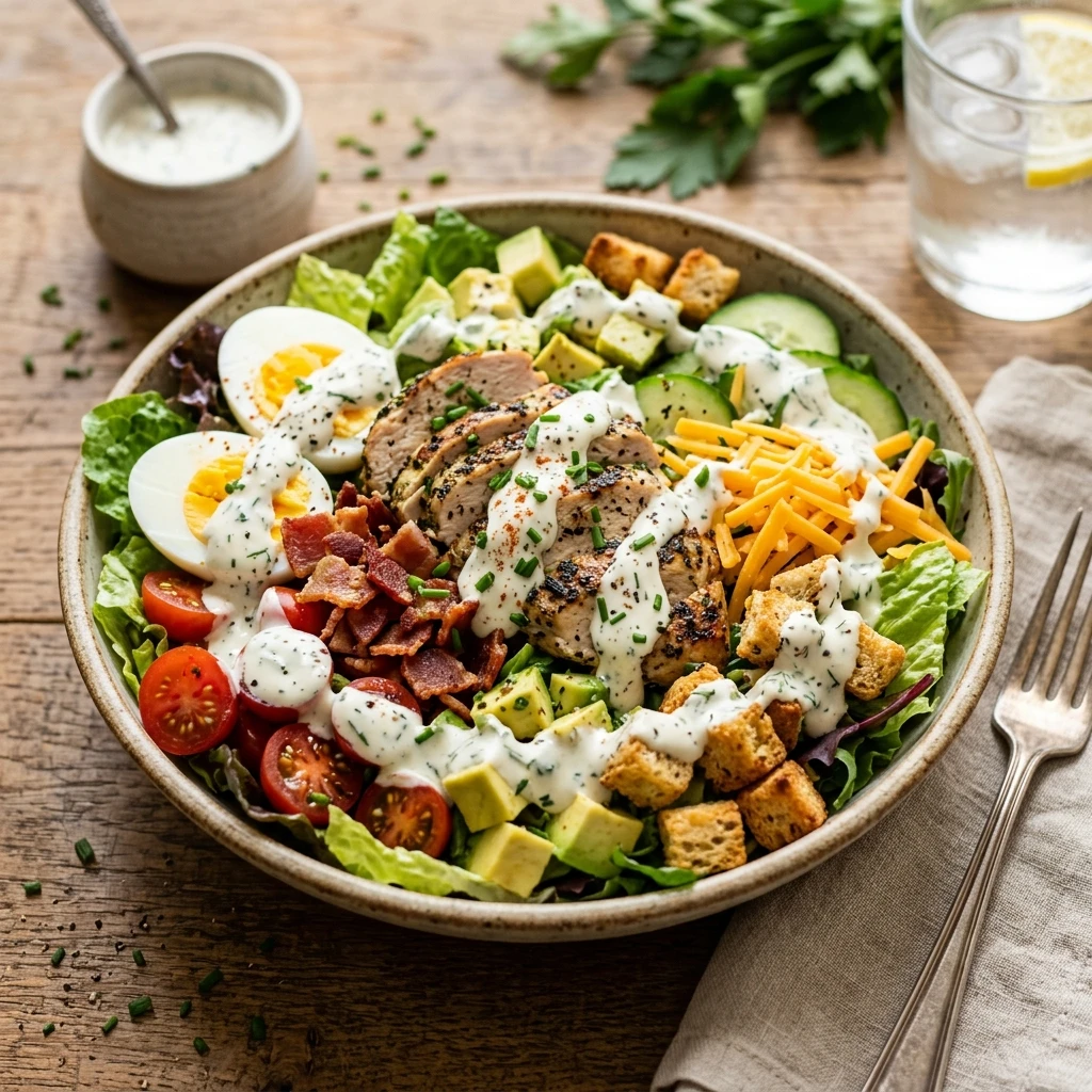 High Protein Turkey Club Salad Loaded 35g Dripping Ranch