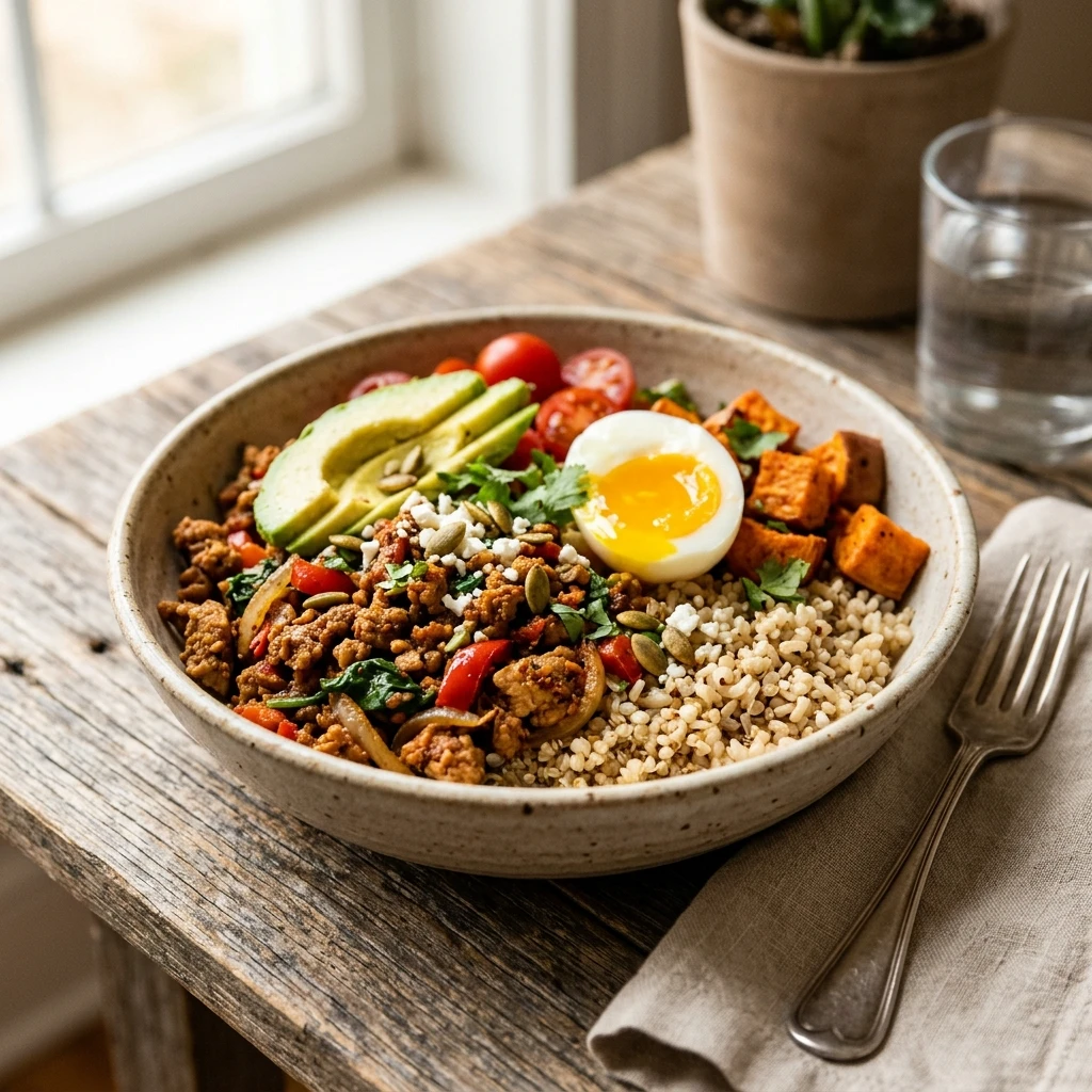 High Protein Turkey Meal 30g+ Easy Macro Friendly Muscle Gain