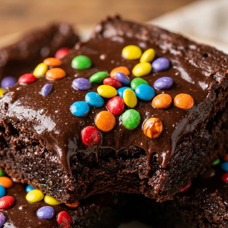 Homemade Cosmic Brownies With Ganache