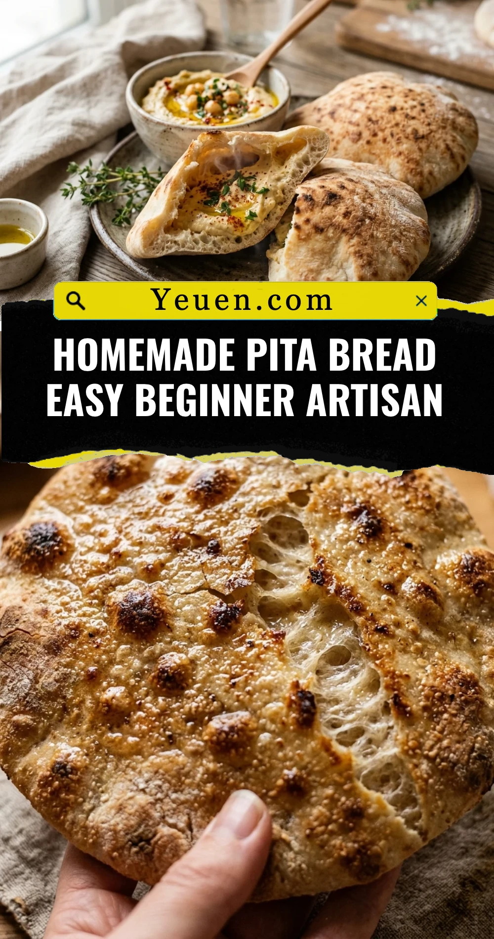 Homemade Pita Bread Easy Beginner Artisan
