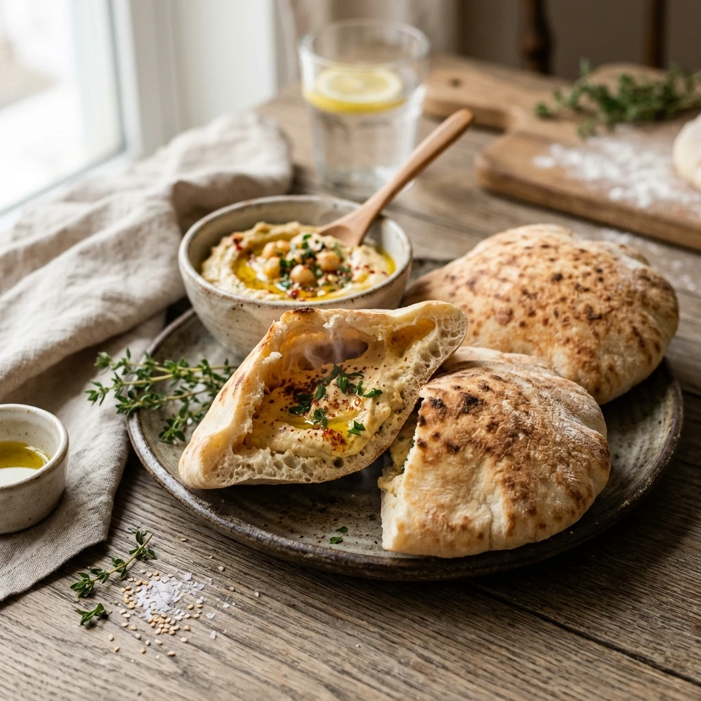 Homemade Pita Bread Easy Beginner Artisan