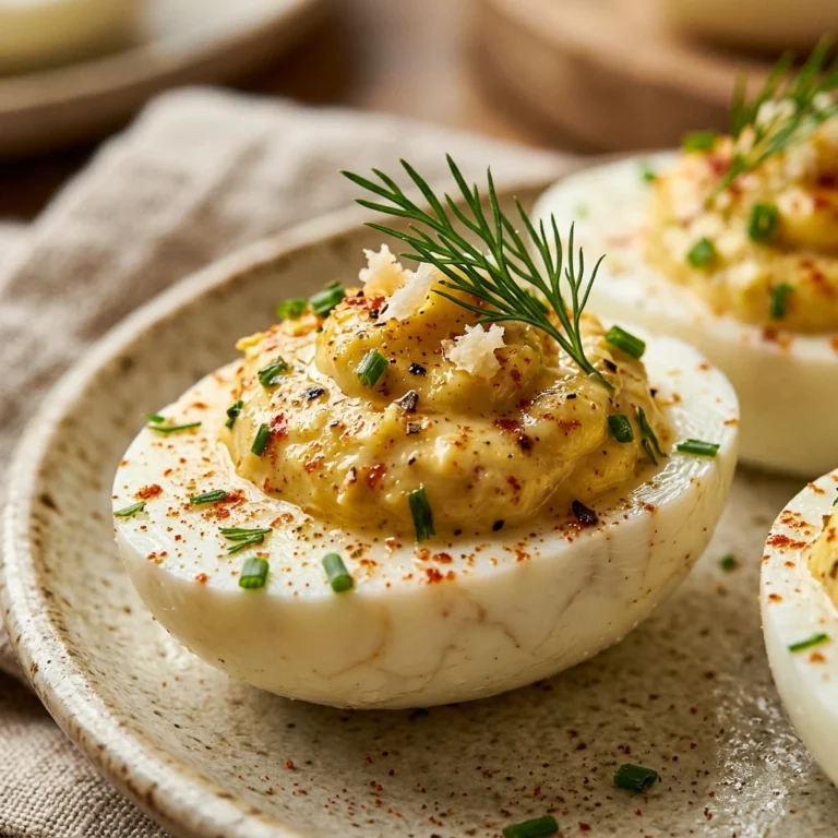 Horseradish Kick Deviled Eggs