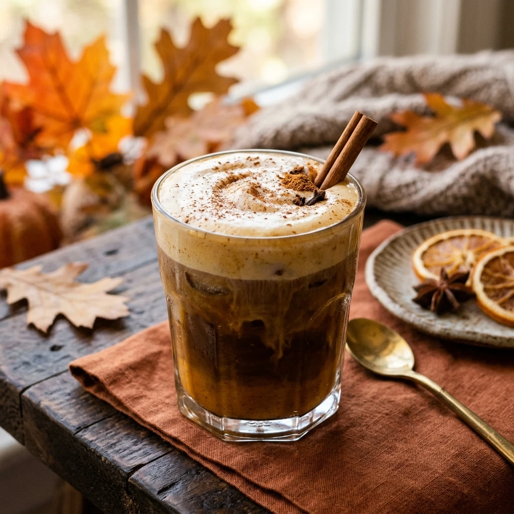 Iced Pumpkin Spice Latte With Cold Foam Starbucks Copycat Fall Drinks Viral