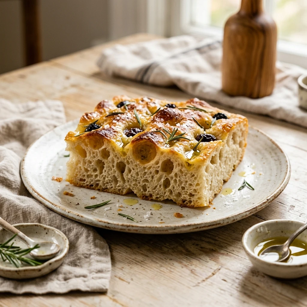 Jiggly Bubbly Sourdough Focaccia No Knead No Fail