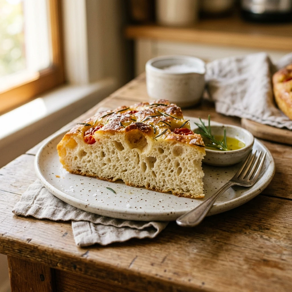 Jiggly Sourdough Focaccia 1 Day Recipe