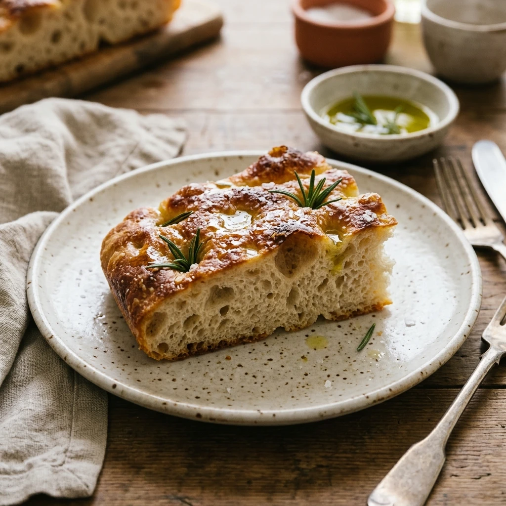 Jiggly Sourdough Focaccia With Olive Oil And Sea Salt No Knead